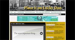 Desktop Screenshot of placeitonluckydan.com
